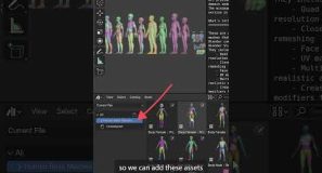 How to get free human base meshes in Blender #b3d #blender3d #3d