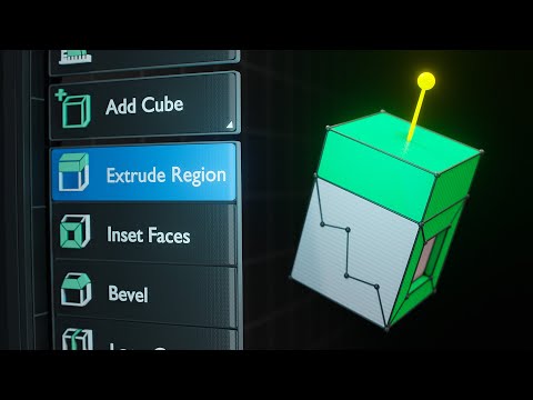 BLENDER BASICS 13 – Extrude, Inset, and Knife