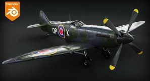 How I Created this Supermarine Spitfire 3d Model in Blender 🛩️