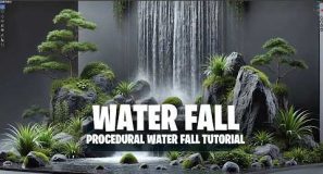 Making a waterfall in blender GN