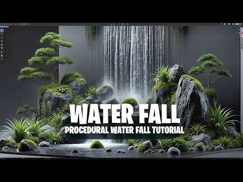 Making a waterfall in blender GN