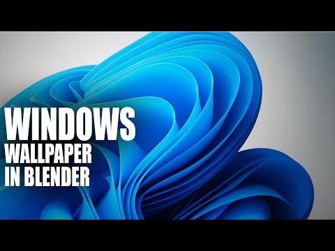 windows 11 cloth motion graphics in blender