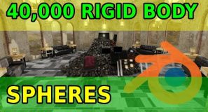 40K Rigid Body Spheres – Blender