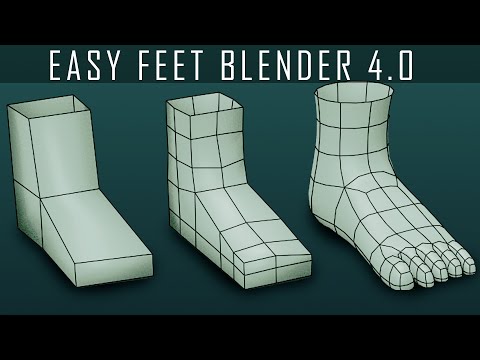 Blender 4.0 | Model Feet For Beginners