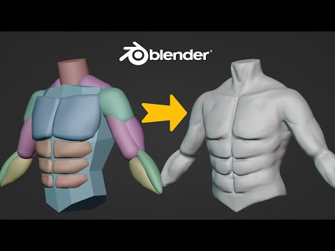 Sculpt Muscles | Beginner’s TRY THIS in Blender | EASY Tutorial