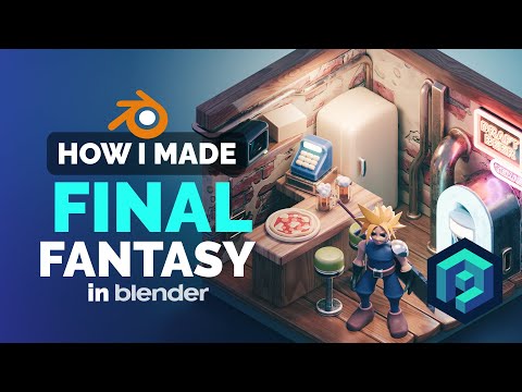 Final Fantasy Fan Art in Blender – 3D Modeling Process | Polygon Runway