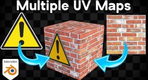 Using Multiple UV Maps Within a Material (Blender Tutorial)