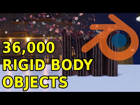 36K Rigid Body Objects Blender