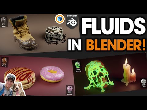 Easy FLUIDS in Blender (No Simulation Required) with Fluid Painter!