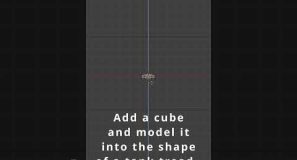How to make tank treads in Blender (in 50 seconds) #b3d #blender #blender3d