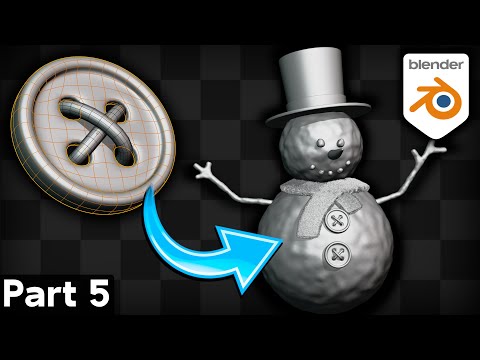 Part 5 – Blender for Complete Beginners Tutorial Series (Modeling the Buttons & Using Curves)