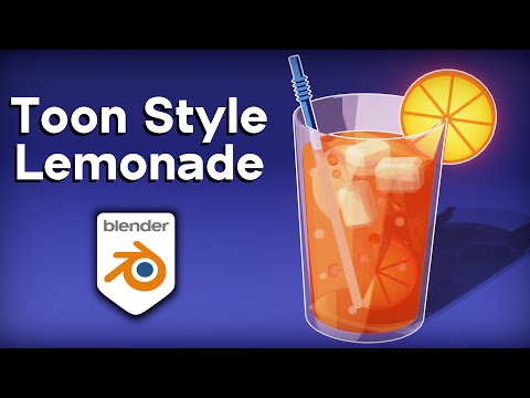 Toon Style Lemonade 🍹 (Blender Tutorial)