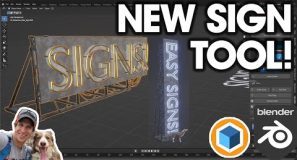 An AWESOME New Sign Tool for Blender is here! (GeoSign Tutorial)