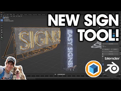 An AWESOME New Sign Tool for Blender is here! (GeoSign Tutorial)