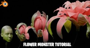 face morphing to flower full blender tutorial