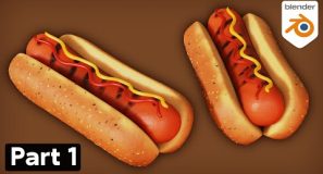 Part 1: Stylized Hot Dogs 🌭 (Blender Tutorial)