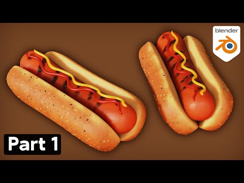 Part 1: Stylized Hot Dogs 🌭 (Blender Tutorial)