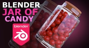 Blender: Make a Jar Of candy | Tutorial