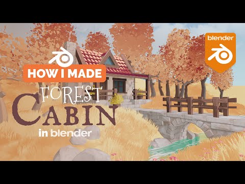 Stylized Forest Cabin in Blender – 3D Modeling Process | Polygon Runway