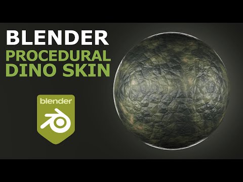 Make Dinosaur Skin Material | Blender Tutorial