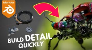 Creating a Highly Detailed Robotic Beetle with Blender