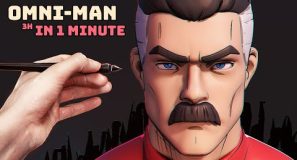 3 Hours of Sculpting in 1 Minute – Modeling Omni-Man from Invincible