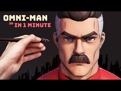 3 Hours of Sculpting in 1 Minute – Modeling Omni-Man from Invincible