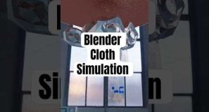 How to create a cloth simulation in Blender ✨ #blender #blender3d #3dtutorial