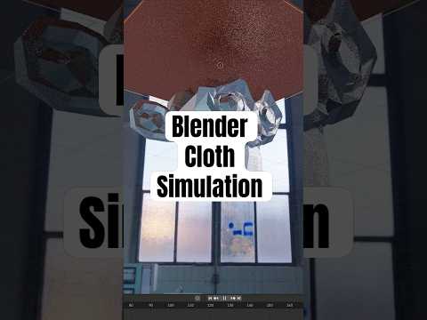 How to create a cloth simulation in Blender ✨ #blender #blender3d #3dtutorial