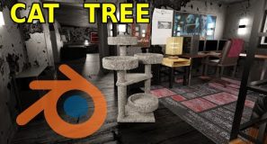 Making A Cat Tree In Blender