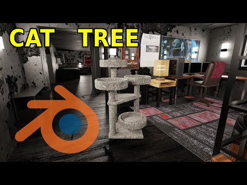 Making A Cat Tree In Blender