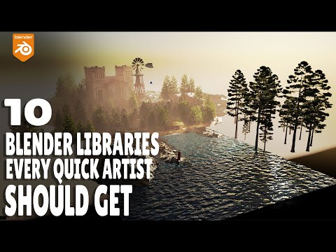 10 blender libraries every lazy productive artist must have