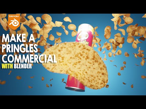 making a pringles commercial in blender