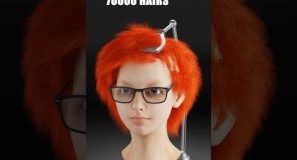 Blender Hair Comb Sim – let’s keep going Up #blender #animation #3d