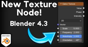 New Gabor Texture Node Added in Blender 4.3!