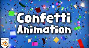 Animated Confetti 🎊 🎉 (Blender Tutorial)