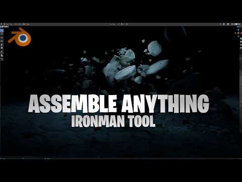 Making IronMan 3 like assemble tool in blender