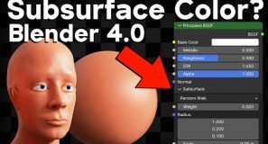 Where is the Subsurface Color in Blender 4.0?