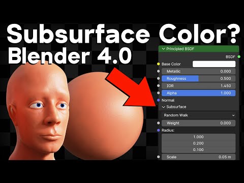 Where is the Subsurface Color in Blender 4.0?