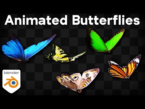 Create Animated Butterflies in Blender 🦋 (Tutorial)