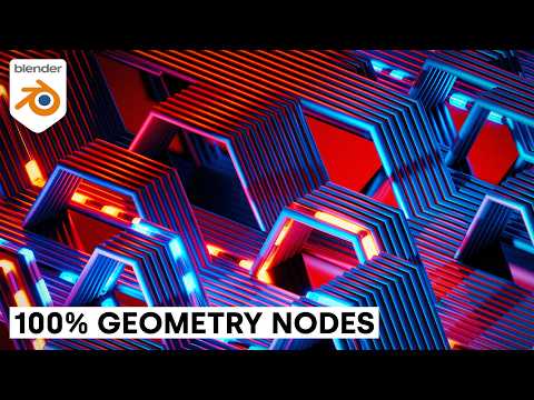 Making Crazy Structures with Geometry Nodes in Blender (the easy way)