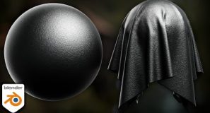 Procedural Black Leather Material (Blender Tutorial)