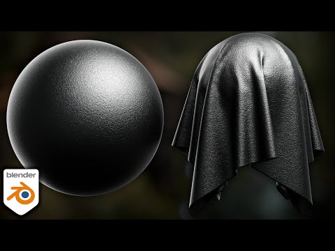 Procedural Black Leather Material (Blender Tutorial)