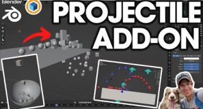 Easy Physics Projectiles in Blender with….PROJECTILE! (Free Add-On!)