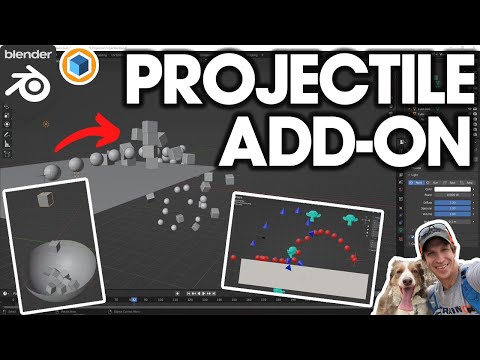 Easy Physics Projectiles in Blender with….PROJECTILE! (Free Add-On!)