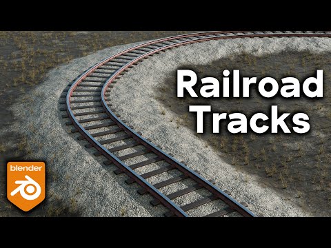 Creating Customizable Railroad Tracks in Blender (Tutorial)