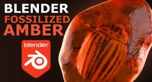 Blender 4.2 | Fossilized Amber – EASY Tutorial