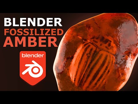 Blender 4.2 | Fossilized Amber – EASY Tutorial