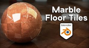 Procedural Marble Floor Tiles Material (Blender Tutorial)