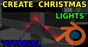 Basic String of Christmas Lights Tutorial – Blender